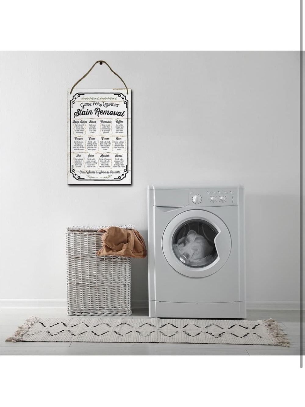 Vintage Style Laundry Stain Removal Guide Metal Tin Sign 8x12 - Picture 4 of 9